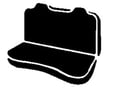 Picture of Fia Wrangler Custom Seat Cover - Saddle Blanket - Black - Front - Bench Seat - Cushion Cut Out