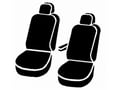 Picture of Fia Wrangler Custom Seat Cover - Saddle Blanket - Black - Bucket Seats - Adjustable Headrests - Side Airbag & Armrest On Driver Side Only