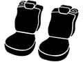 Picture of Fia Wrangler Custom Seat Cover - Saddle Blanket - Black - Front - Bucket Seats - Adjustable Headrests - w/ or w/o Armrests - Built In Seat Belts