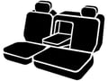Picture of Fia Wrangler Custom Seat Cover - Saddle Blanket - Black - Rear - Split Seat 60/40 - Adjustable Headrests - Armrest w/Cup Holder - Incl. Head Rest Cover