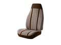 Picture of Fia Wrangler Custom Seat Cover - Saddle Blanket - Front - Brown - Bench/Bucket Seats - High Back