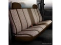 Picture of Fia Wrangler Custom Seat Cover - Saddle Blanket - Brown - Rear - Bench Seat - Adj. Headrests - Armrests - 2nd Row