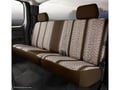 Picture of Fia Wrangler Custom Seat Cover - Saddle Blanket - Brown - Split Cushion 40/60 - Solid Backrest - Center Seat Belt