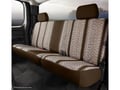 Picture of Fia Wrangler Custom Seat Cover - Saddle Blanket - Brown - Rear - Split Cushion 40/60 - Solid Backrest - Center Seat Belt - Incl. Head Rest Cover