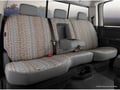 Picture of Fia Wrangler Custom Seat Cover - Saddle Blanket - Gray - Front - Split Seat 40/60 - Armrest - Cushion Cut Out