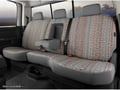 Picture of Fia Wrangler Custom Seat Cover - Saddle Blanket - Gray - Front - Split Seat 60/40 - Adj. Headrests - Airbag - Armrest/Storage - Cushion Cut Out