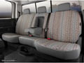 Picture of Fia Wrangler Custom Seat Cover - Saddle Blanket - Gray - Front - Split Seat 60/40 - Armrest - Cushion Cut Out