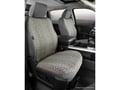 Picture of Fia Wrangler Custom Seat Cover - Saddle Blanket - Gray - Bucket Seats - High-Back w/ Armrests - 33in High Backrest