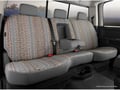 Picture of Fia Wrangler Custom Seat Cover - Saddle Blanket - Gray - Split Seat 40/60 - Adjustable Headrests - Armrest w/Cup Holder - Fold Flat Backrest - Extended Crew Cab