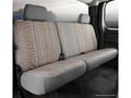Picture of Fia Wrangler Custom Seat Cover - Saddle Blanket - Gray - Rear - Split Seat 60/40 - Adjustable Headrests - Incl. Head Rest Cover