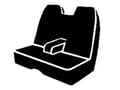 Picture of Fia Wrangler Custom Seat Cover - Saddle Blanket - Navy - Bench Seat - Armrest