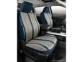 Picture of Fia Wrangler Custom Seat Cover - Saddle Blanket - Navy - Front - Bucket Seats - Adjustable Headrests - Airbag - Armrests - Fold Down Flat Backrest On Passenger Side - Headrest Cover