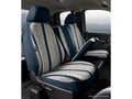 Picture of Fia Wrangler Custom Seat Cover - Saddle Blanket - Navy - Split Seat 40/20/40 - Adj. Headrests - Airbag - Armrest/Storage - Cushion Storage