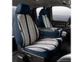 Picture of Fia Wrangler Custom Seat Cover - Saddle Blanket - Navy - Front - Split Seat 40/20/40 - Armrest/Storage