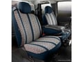 Picture of Fia Wrangler Custom Seat Cover - Saddle Blanket - Navy - Front - Split Seat 40/20/40 - Built In Seat Belts - Armrest