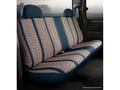 Picture of Fia Wrangler Custom Seat Cover - Saddle Blanket - Navy - Bench Seat - Adjustable Headrests - Cushion Cut Out - Crew Cab