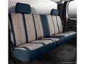 Picture of Fia Wrangler Custom Seat Cover - Saddle Blanket - Navy - Rear - Split Cushion 60/40 - Solid Backrest - Adjustable Headrests - Center Seat Belt