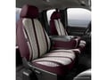 Picture of Fia Wrangler Custom Seat Cover - Saddle Blanket - Wine - Front - Split Seat 40/20/40 - Adj. Headrests - Airbag - Armrest/Storage w/Cup Holder - No Cushion Storage - Headrest Cover