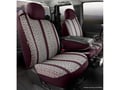 Picture of Fia Wrangler Custom Seat Cover - Saddle Blanket - Wine - Front - Split Seat 40/20/40 - Adjustable Headrests - Built In Seat Belts - Fixed Backrest On 20 Portion
