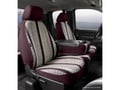 Picture of Fia Wrangler Custom Seat Cover - Saddle Blanket - Wine - Front - Split Seat 40/20/40 - Armrest/Storage w/Cup Holder
