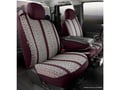 Picture of Fia Wrangler Custom Seat Cover - Saddle Blanket - Wine - Split Seat 40/20/40 - Built In Seat Belts - Armrest