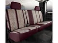 Picture of Fia Wrangler Custom Seat Cover - Saddle Blanket - Wine - Front - Split Seat 60/40 - Crew Cab - Extended Cab - Regular Cab