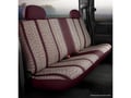 Picture of Fia Wrangler Custom Seat Cover - Saddle Blanket - Wine - Rear - Bench Seat - Adj. Headrests - Armrests - 2nd Row