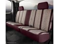 Picture of Fia Wrangler Custom Seat Cover - Saddle Blanket - Wine - Split Cushion 40/60 - Solid Backrest - Center Seat Belt - Incl. Head Rest Cover