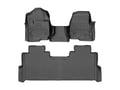 Picture of WeatherTech FloorLiners - Front & Rear - Over-The-Hump - Vinyl Floors - Black - Crew Cab