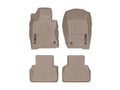 Picture of WeatherTech FloorLiners - 1st & 2nd Row - 2 Piece Rear Liner - Tan