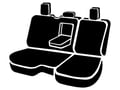 Picture of Fia LeatherLite Custom Seat Cover - Rear Seat - 40 Driver/ 60 Passenger Split Bench - Solid Black - Armrest w/Cup Holder