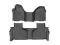 Picture of WeatherTech FloorLiners - 1st Row Over-The-Hump & 2nd Row - Black