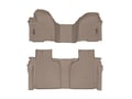 Picture of WeatherTech FloorLiners - 1st Row Over-The-Hump & 2nd Row - Tan