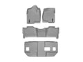 WeatherTech Floor Liners - Grey - Complete Set (Front, 2nd And 3rd Row)