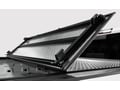 Picture of LOMAX Hard Tri-Fold Cover - Black Urethane Finish - 5 ft. 0.3 in. Bed - With Trail Rail