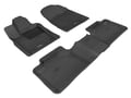 Picture of Kagu All-Weather Perfect Fit Floor Liner - 1st & 2nd Row - 5 Seats, Dual Retention Posts On Passengers Floor