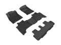 Picture of Kagu All-Weather Perfect Fit Floor Liner - 1st Row, 2nd Row & 3rd Row - Dual Retention Posts On Drivers & Passengers Floor