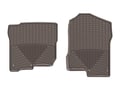 Picture of Weathertech All Weather Floor Mats - Cocoa - Front - Crew Cab