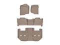 Picture of WeatherTech FloorLiner HP - Front, 2nd & 3rd Row w/ Center Aisle - Tan