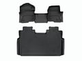 Picture of WeatherTech Front & Rear FloorLiners - Vinyl Floor - Over The Hump - Black 