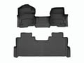 Picture of WeatherTech Front & Rear FloorLiners - Vinyl Floor - Over The Hump - Black 
