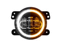 Picture of XK Glow 4in Fog Light JEEP 2pc Kit with Switchback Halo White DRL + Amber Turn Signal