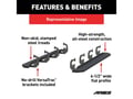 Picture of Aries RidgeStep Commercial Running Boards w/Mounting Brackets - Incl. Aries RidgeStep Running Boards And VersaTrac Brackets PN[C2875/2055181] - Textured Black Powder Coat