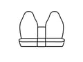 Picture of Precision Fit Custom Front Row Seat Covers - With 40/20/40-split bench seat with molded headrests with recliner lever cutout without lumbar cutout without latch cutout with opening center console with drink tray cutout without seat airbags
