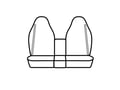 Picture of Precision Fit Custom Front Row Seat Covers - With 40/20/40-split bench seat with molded headrests with manual controls with center fold-down console with integrated seat belts without grab handles on back of seat without seat airbags