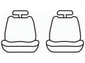 Picture of Precision Fit Custom Front Row Seat Covers - With sport bucket seats with recessed adjustable headrests without seat airbags