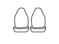 Picture of Precision Fit Custom Front Row Seat Covers - With bucket seats with molded headrests without armrests with seat airbags