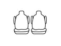 Picture of Precision Fit Custom Front Row Seat Covers - With captains bucket seats without headrests with 2 armrests per seat without seat airbags