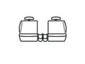 Picture of Precision Fit Custom Front Row Seat Covers - With 50/50-split bench seat with adjustable headrests with dual electric controls with 1 armrest per seat without seat airbags