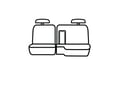 Picture of Precision Fit Custom Front Row Seat Covers - With 60/40-split bench seat with adjustable headrests with manual controls with center armrest without seat airbags